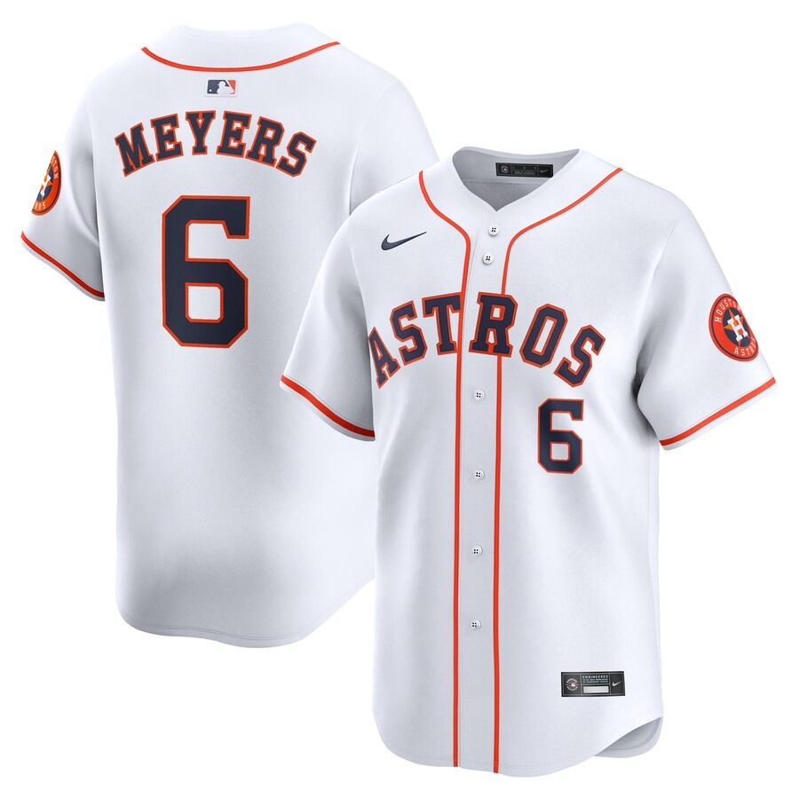 Men's Houston Astros Jake Meyers Nike White Home Limited Player Jersey - Jersey