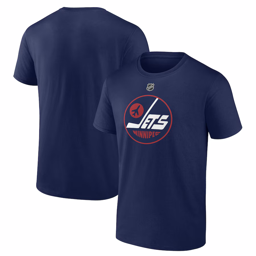 Men's Winnipeg Jets Navy Alternate Logo T-Shirt - Jersey