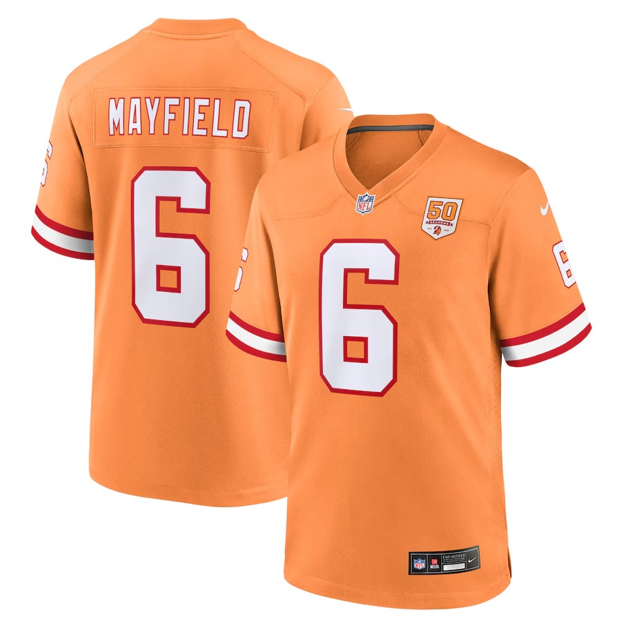 Men's Tampa Bay Buccaneers Baker Mayfield Nike Creamsicle 50th Season Game Jersey - Jersey