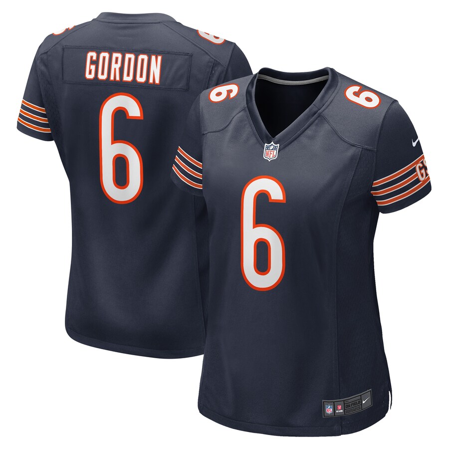 Women's Chicago Bears Kyler Gordon Nike Navy Game Player Jersey - Jersey