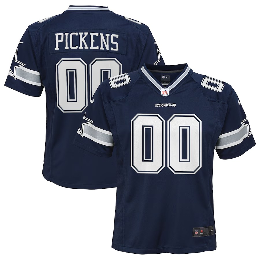 Youth Dallas Cowboys George Pickens Nike Navy Game Jersey - Jersey