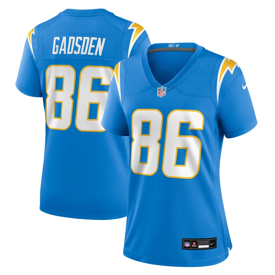 Women's Los Angeles Chargers Oronde Gadsden Nike Powder Blue Team Game Jersey - Jersey