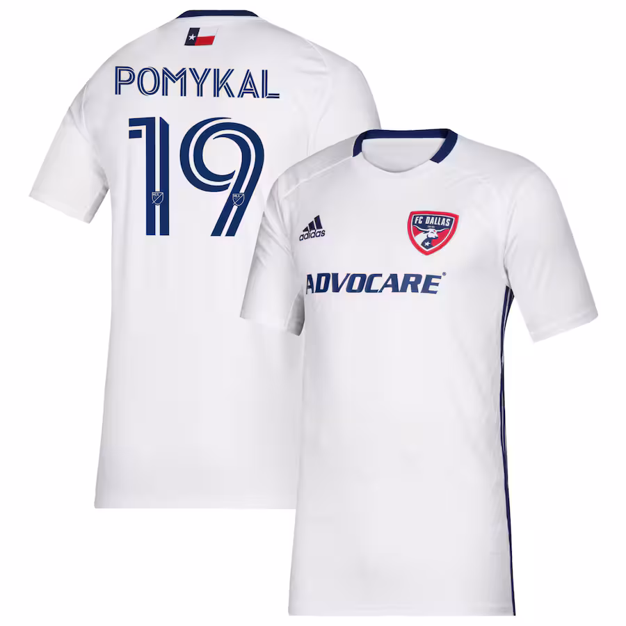 Men's FC Dallas Paxton Pomykal adidas White 2020 Secondary Replica Player Jersey - Jersey