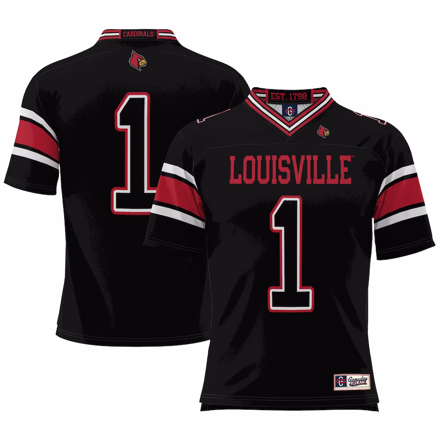 #1 Louisville Cardinals GameDay Greats Football Jersey - Cardinal - Jersey