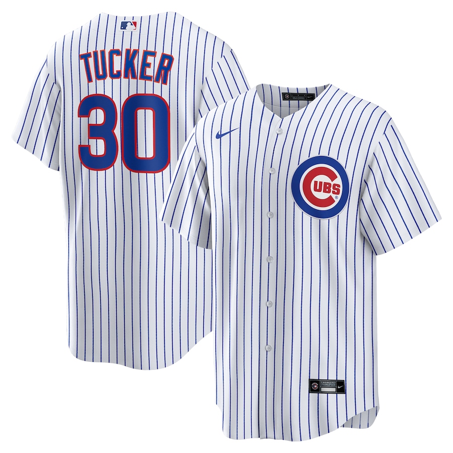 Men's Chicago Cubs Kyle Tucker Nike White Home Replica Player Jersey - Jersey