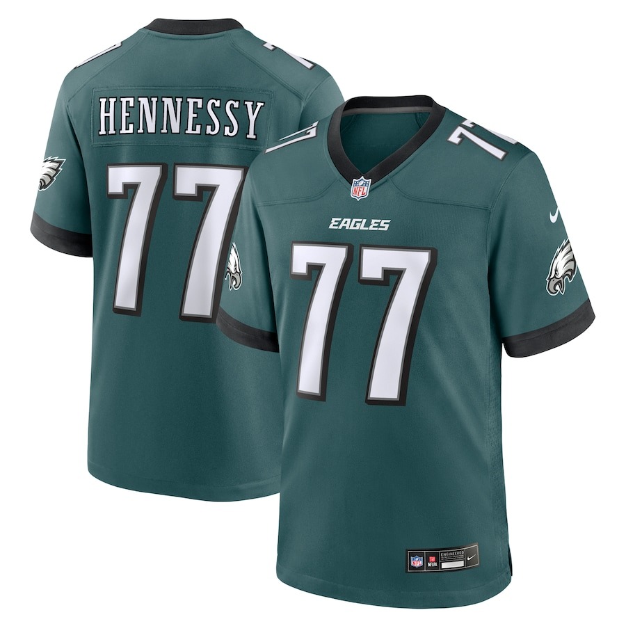Men's Philadelphia Eagles Matt Hennessy Nike Midnight Green  Game Jersey - Jersey