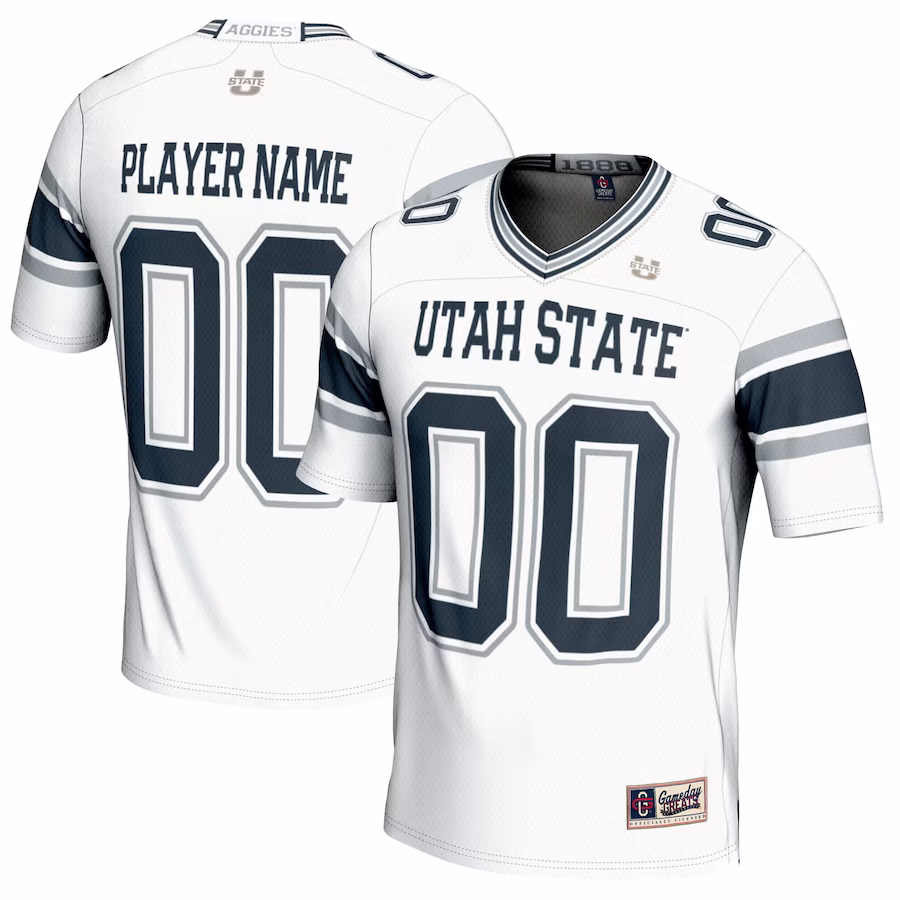 Utah State Aggies GameDay Greats NIL Pick-A-Player Football Jersey - White - Jersey