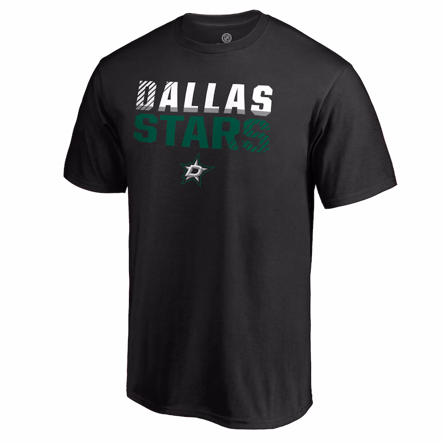 Men's Dallas Stars Black Iconic Collection Fade Out T-Shirt - Jersey