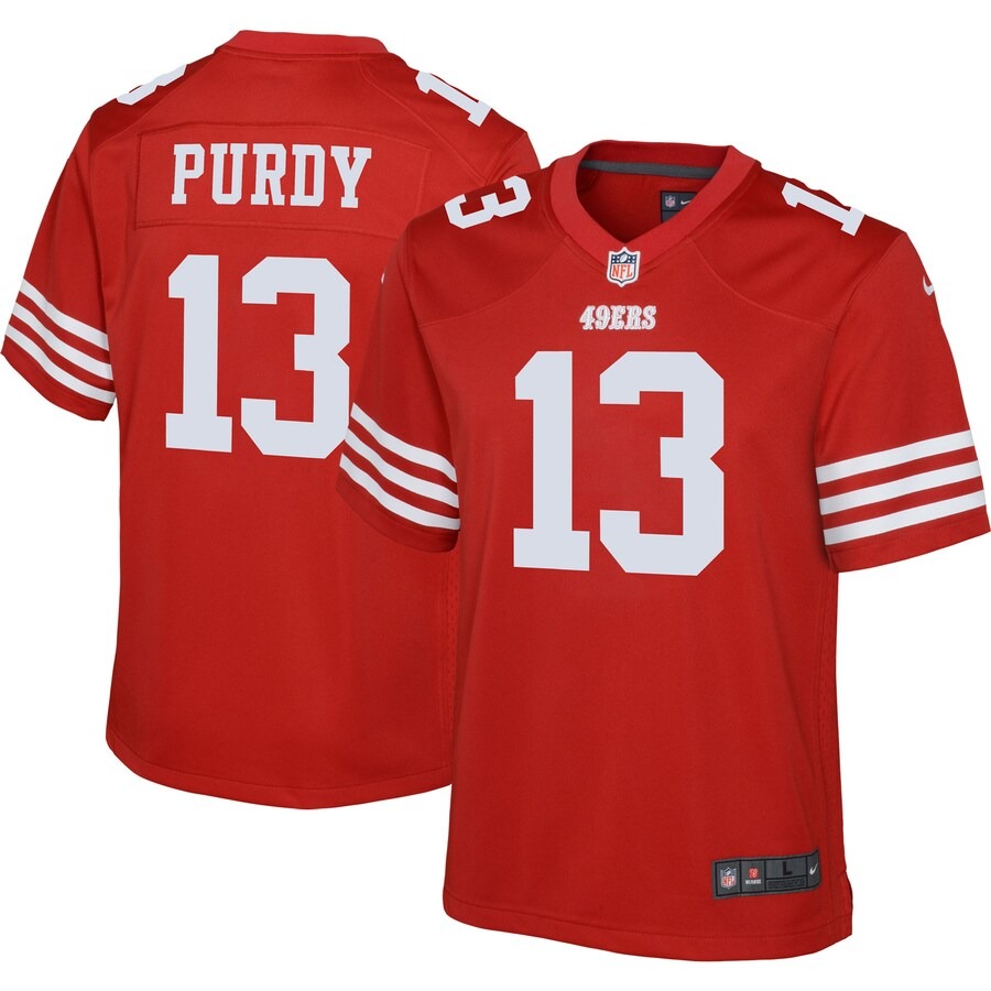 Youth San Francisco 49ers Brock Purdy Nike Scarlet Game Jersey - Jersey
