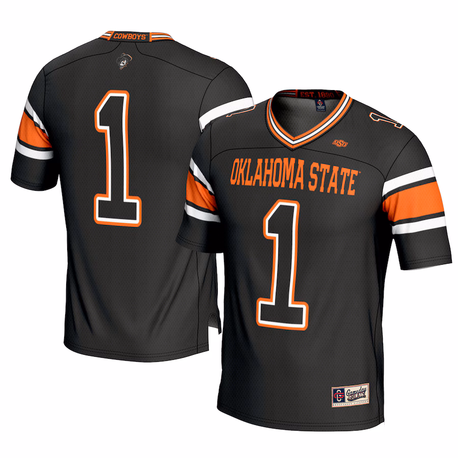 Youth GameDay Greats #1 Black Oklahoma State Cowboys Football Jersey - Jersey