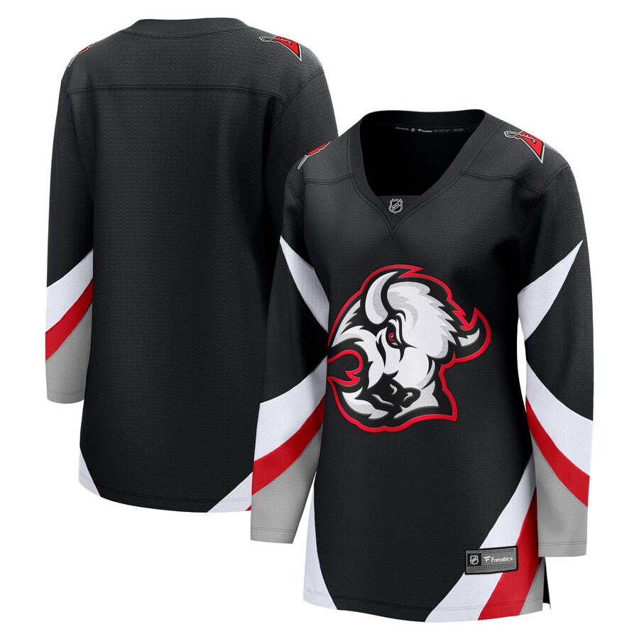 Women's Buffalo Sabres Fanatics Branded Black Alternate Premier Breakaway Blank Jersey - Jersey