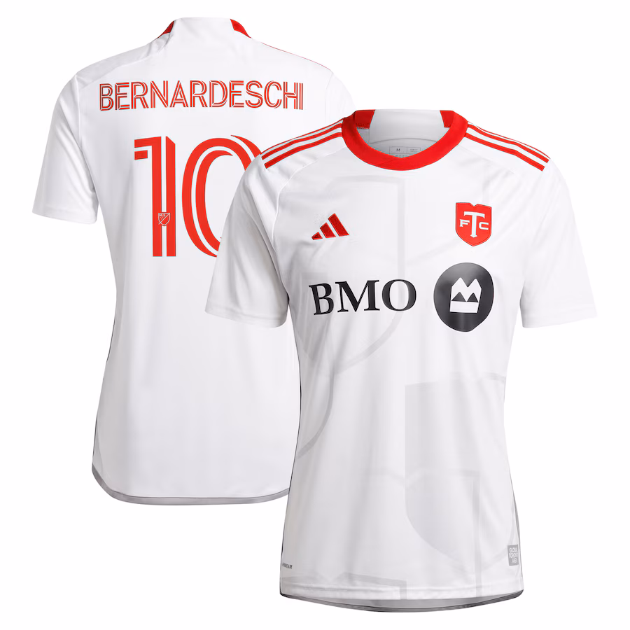 Men's Toronto FC Federico Bernardeschi adidas White 2024 GTA Kit Replica Player Jersey - Jersey