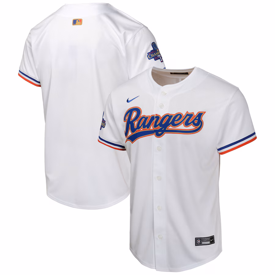 Youth Texas Rangers  Nike White 2024 Gold Collection Limited Jersey - Jersey
