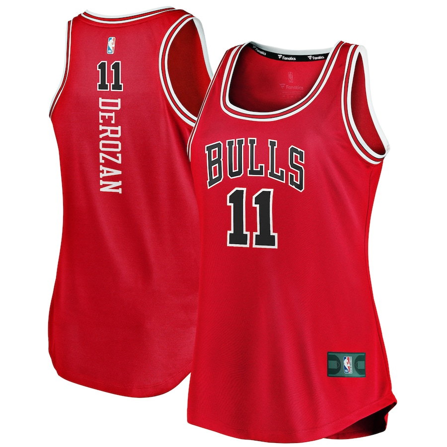 Women's Chicago Bulls DeMar DeRozan Fanatics Red Fast Break Tank Jersey - Icon Edition - Jersey