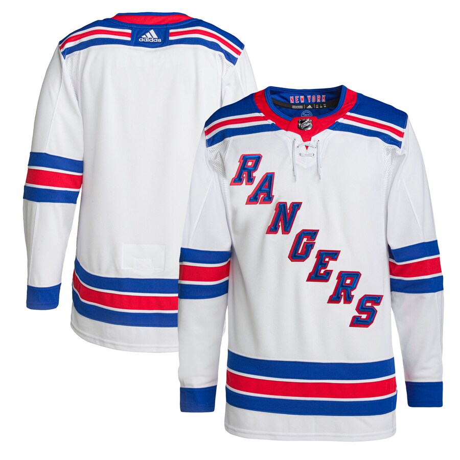 Men's New York Rangers adidas White Away Primegreen Authentic Pro Jersey - Jersey