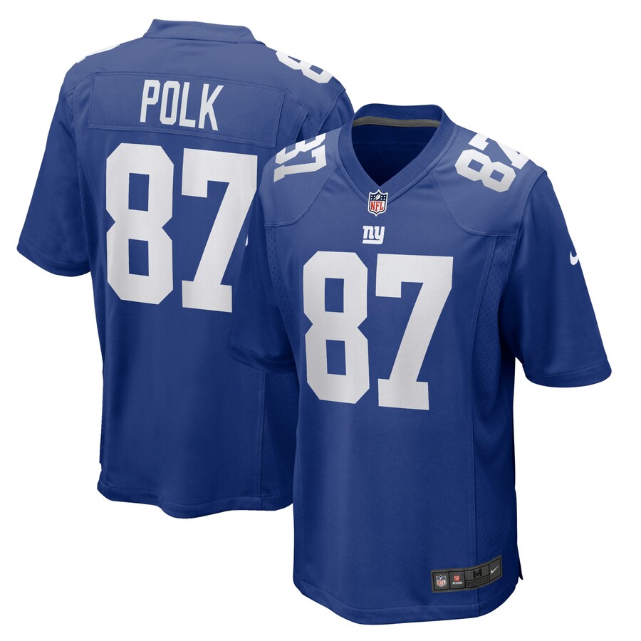 Men's New York Giants Makai Polk Nike Royal Home Game Player Jersey - Jersey
