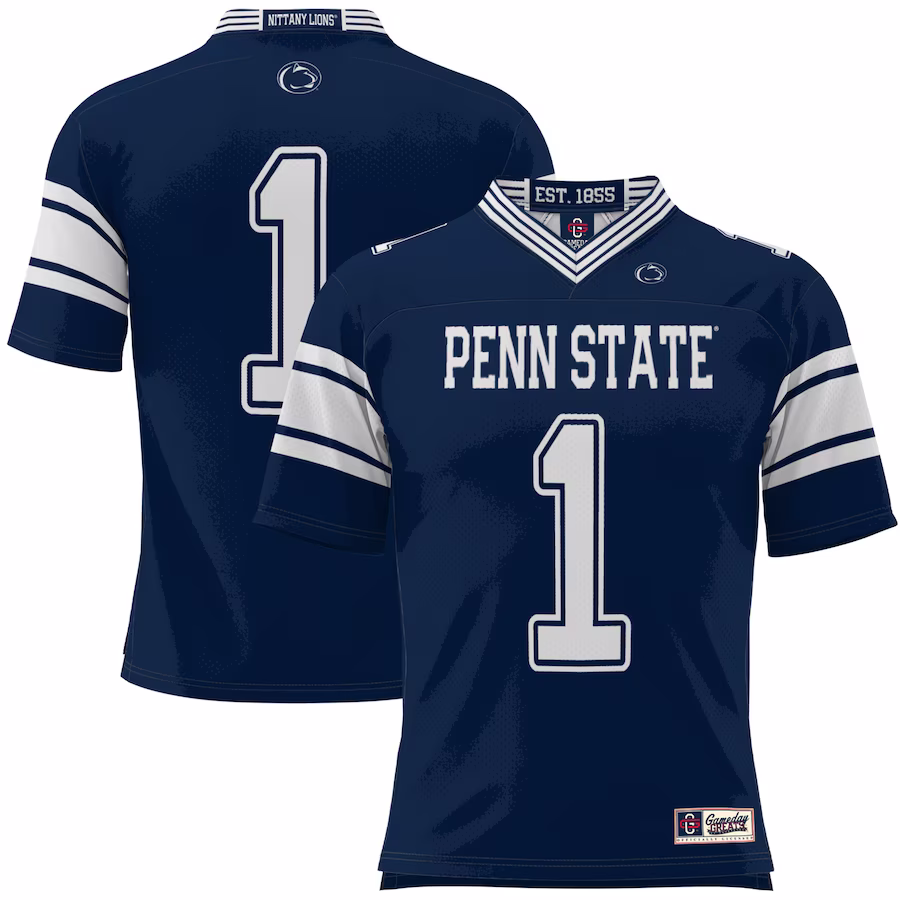 #1 Penn State Nittany Lions GameDay Greats Football Jersey - Navy - Jersey