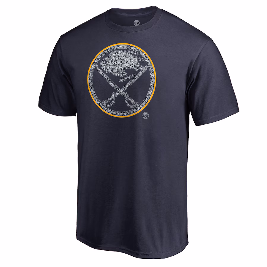 Men's Buffalo Sabres Navy Static Logo T-Shirt - Jersey