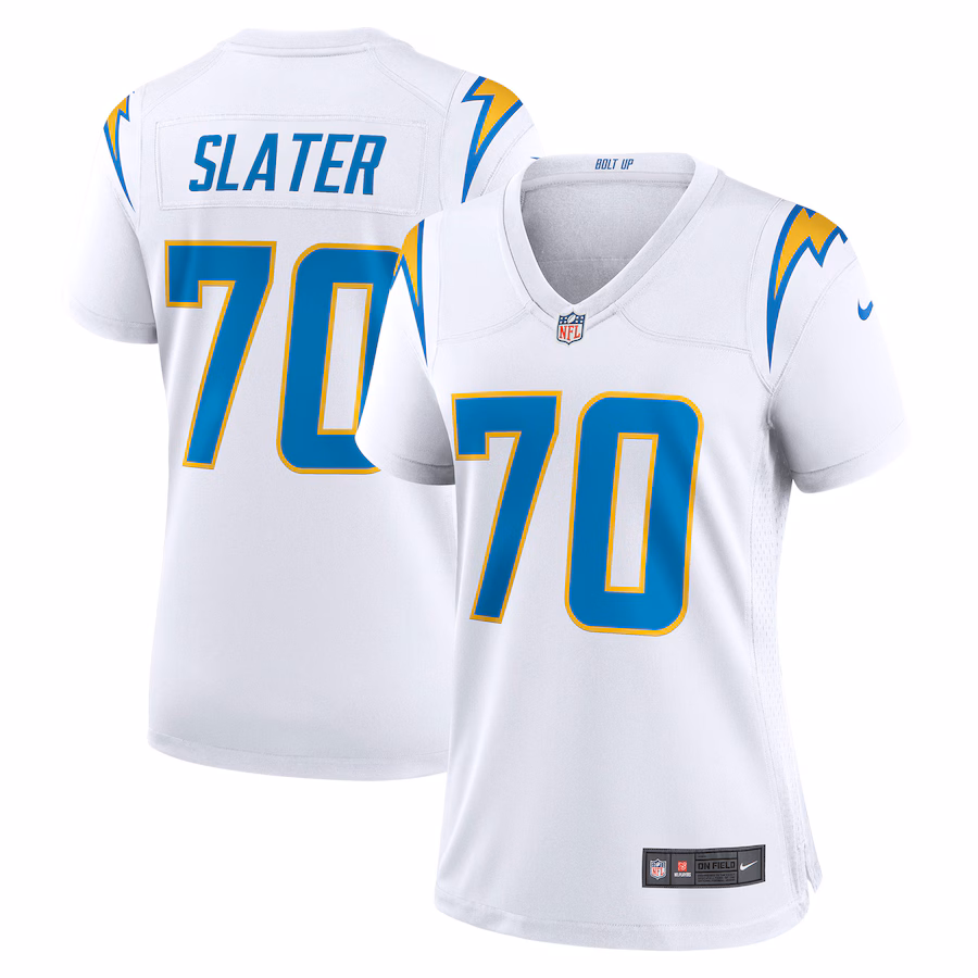 Women's Los Angeles Chargers Rashawn Slater Nike White Game Jersey - Jersey