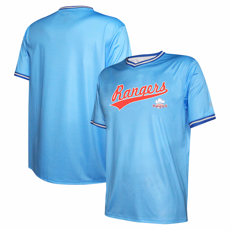 Men's Texas Rangers Stitches Light Blue Cooperstown Collection Team Jersey - Jersey