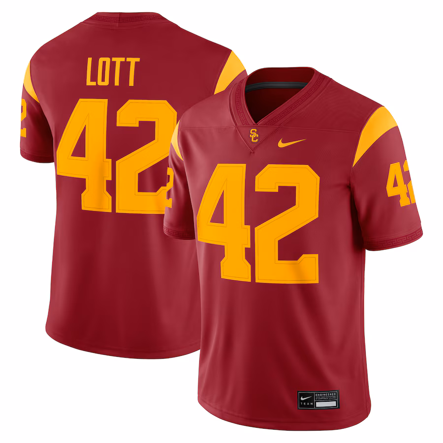 Men's Nike Ronnie Lott Cardinal USC Trojans Alumni Game Jersey - Jersey