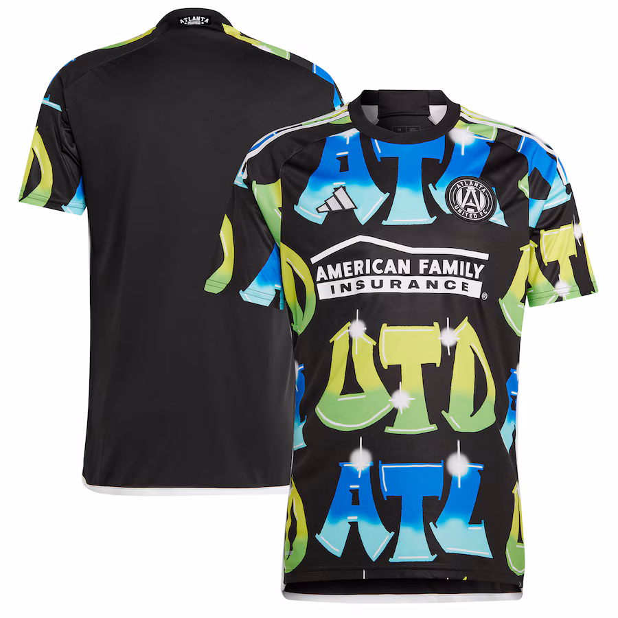 Men's Atlanta United FC  adidas Black 2023 The 404 Replica Jersey - Jersey