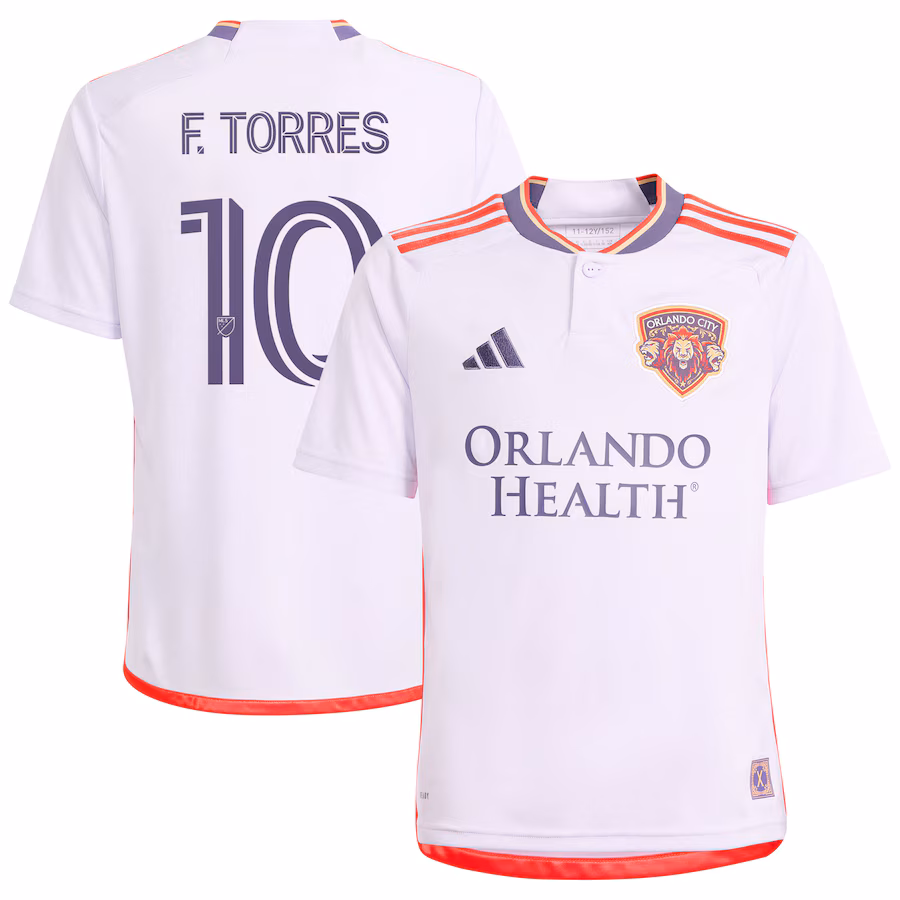 Youth Orlando City SC Facundo Torres adidas Purple 2024 Legacy Kit Replica Player Jersey - Jersey