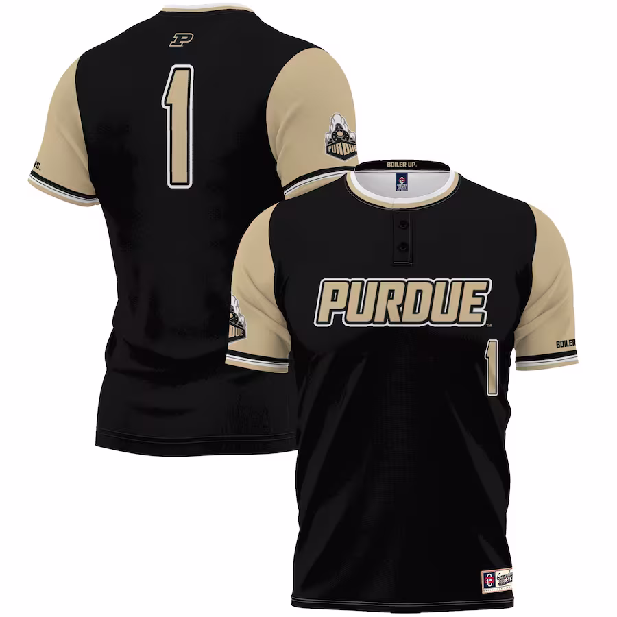 #1 Purdue Boilermakers GameDay Greats Lightweight Softball Jersey - Gold - Jersey