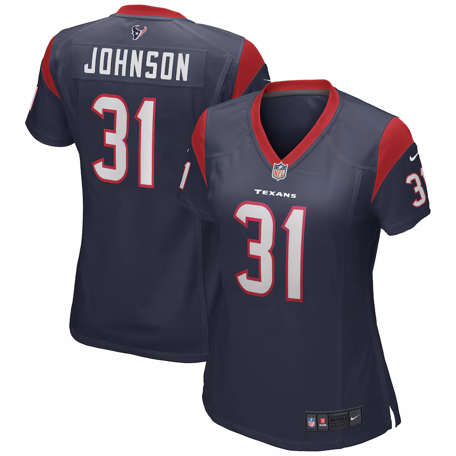 Women's Houston Texans David Johnson Nike Navy Game Player Jersey - Jersey