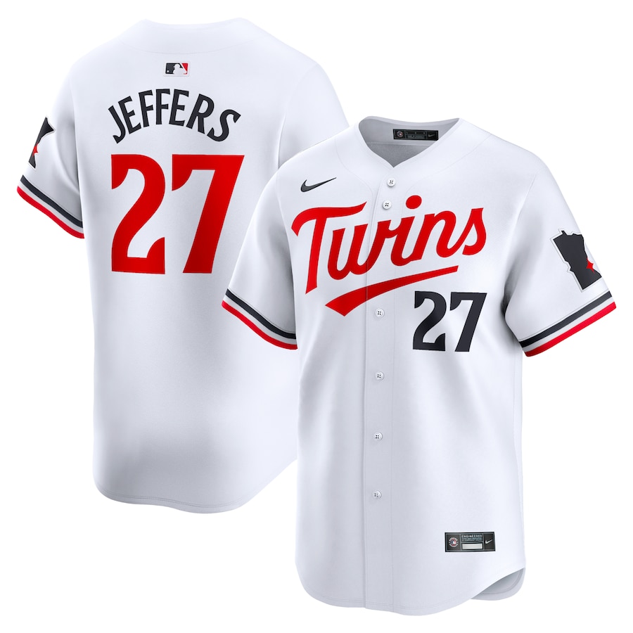 Men's Minnesota Twins Ryan Jeffers Nike White Home Limited Player Jersey - Jersey