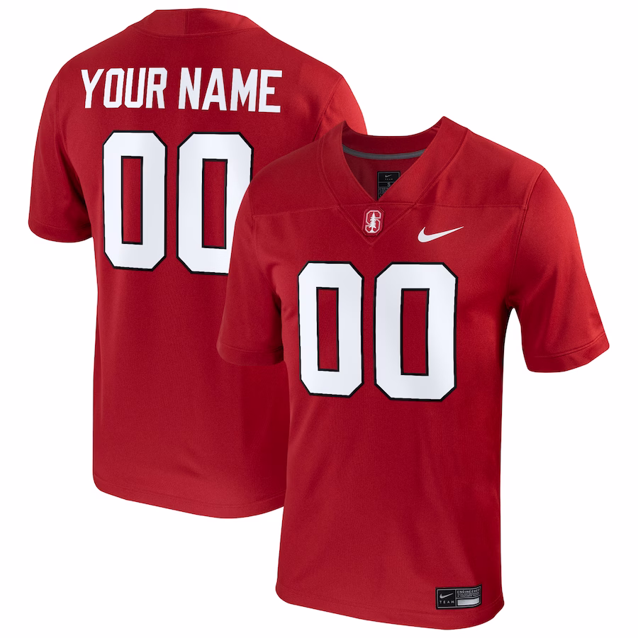 Stanford Cardinal Nike Football Custom Game Jersey - Cardinal - Jersey