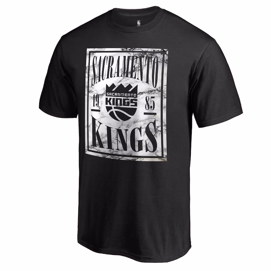Men's Sacramento Kings Black Court Vision T-Shirt - Jersey