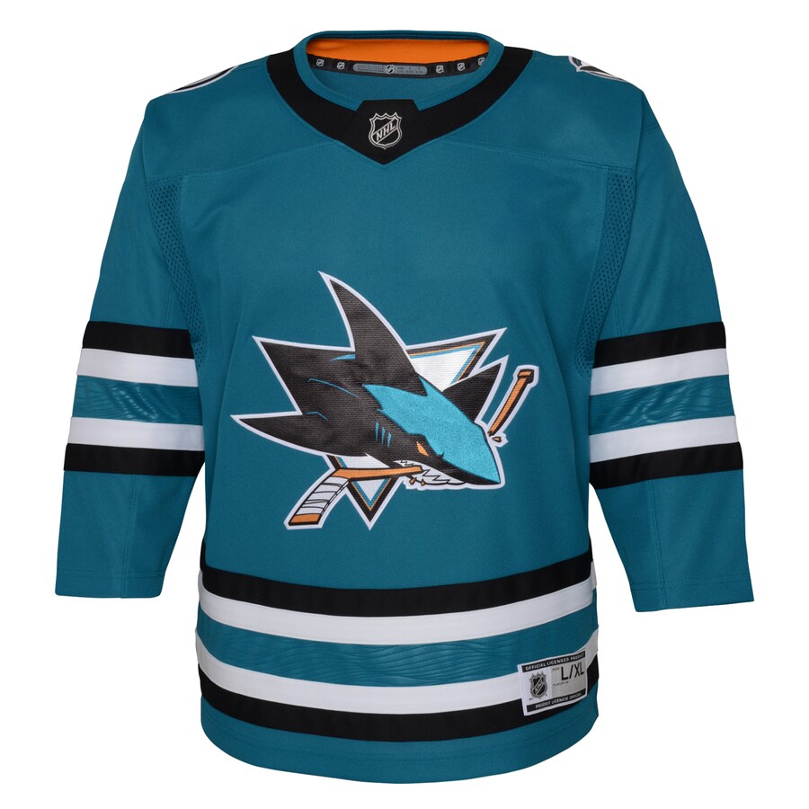 Youth San Jose Sharks Teal Premier Jersey - Jersey