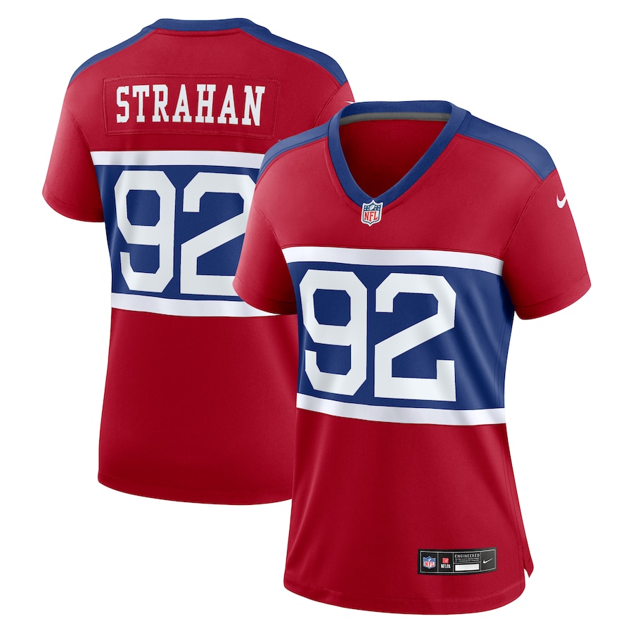 Women's New York Giants Michael Strahan Nike Century Red Alternate Retired Player Game Jersey - Jersey
