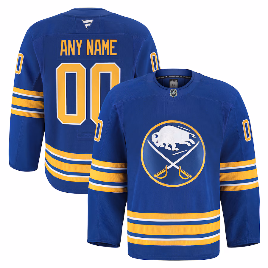 Men's Buffalo Sabres Fanatics Royal Home Authentic Pro Custom Jersey - Jersey