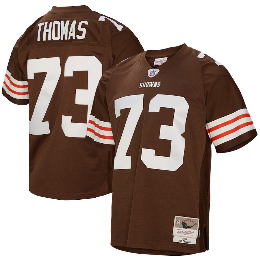 Men's Cleveland Browns Joe Thomas Mitchell & Ness Brown Legacy Replica Jersey - Jersey