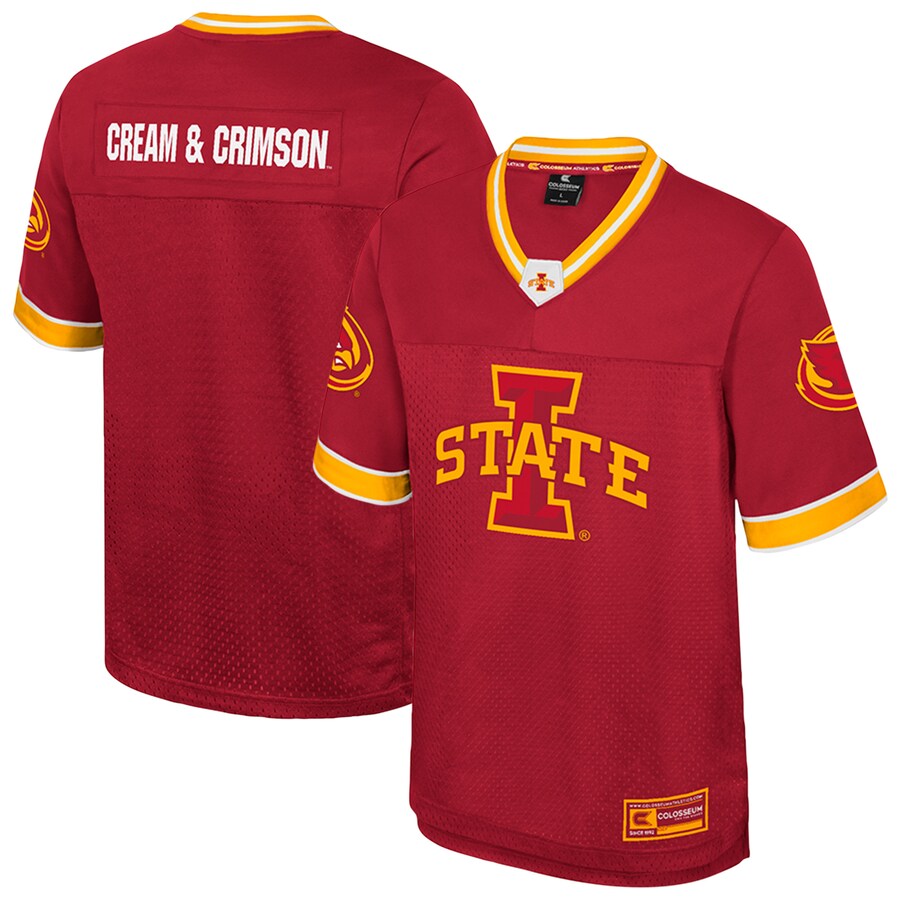 Men's Colosseum  Cardinal Iowa State Cyclones Nothing But The Hits Football Jersey - Jersey