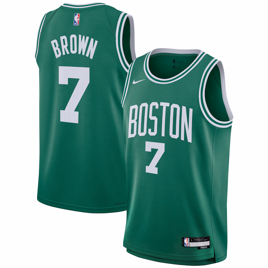 Youth Boston Celtics Jaylen Brown Nike Kelly Green Swingman Jersey - Icon Edition - Jersey