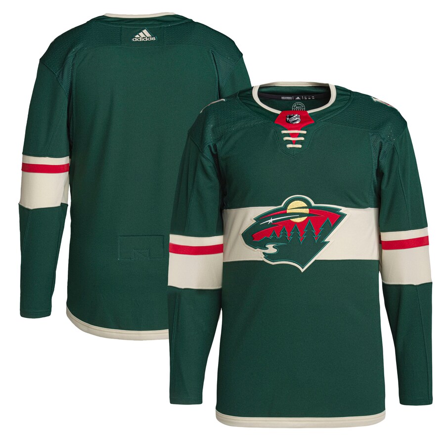 Men's Minnesota Wild adidas Green Home Primegreen Authentic Pro Jersey - Jersey