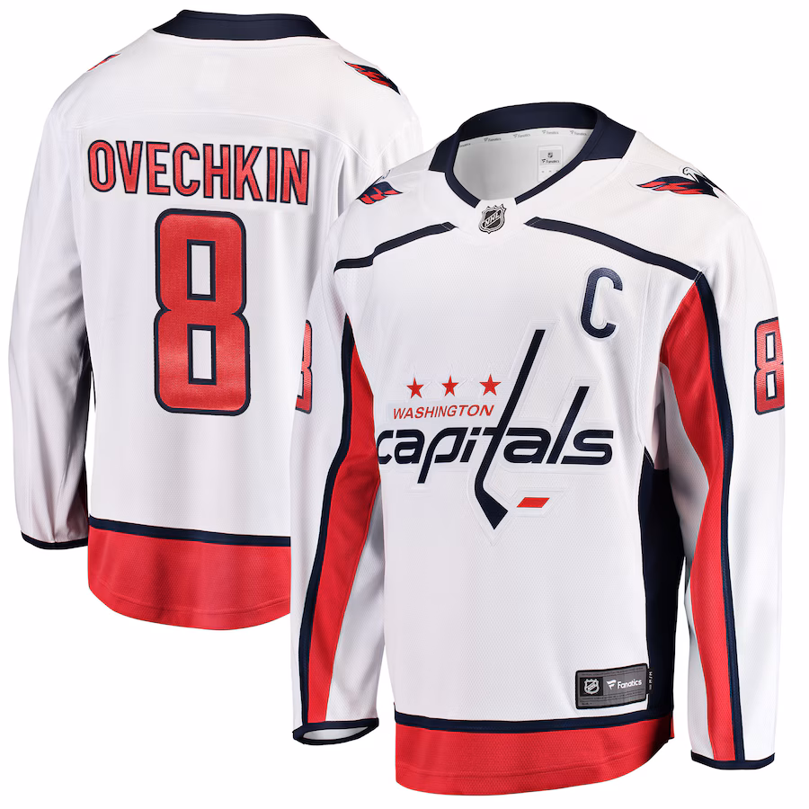 Men's Washington Capitals Alexander Ovechkin Fanatics White Breakaway Player Jersey - Jersey