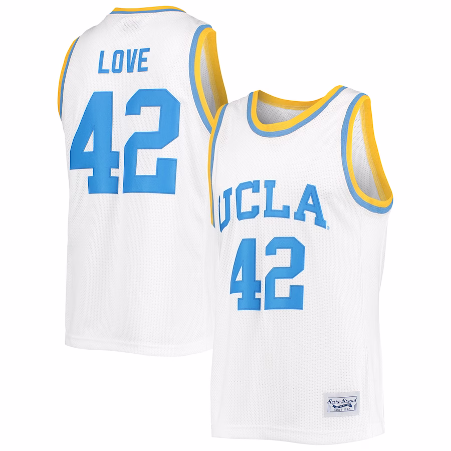 Kevin Love UCLA Bruins Original Retro Brand Commemorative Classic Basketball Jersey - White - Jersey