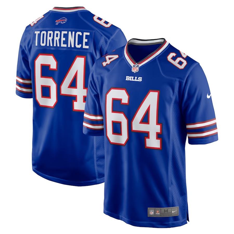 Men's Buffalo Bills O'Cyrus Torrence Nike Royal Home Game Jersey - Jersey