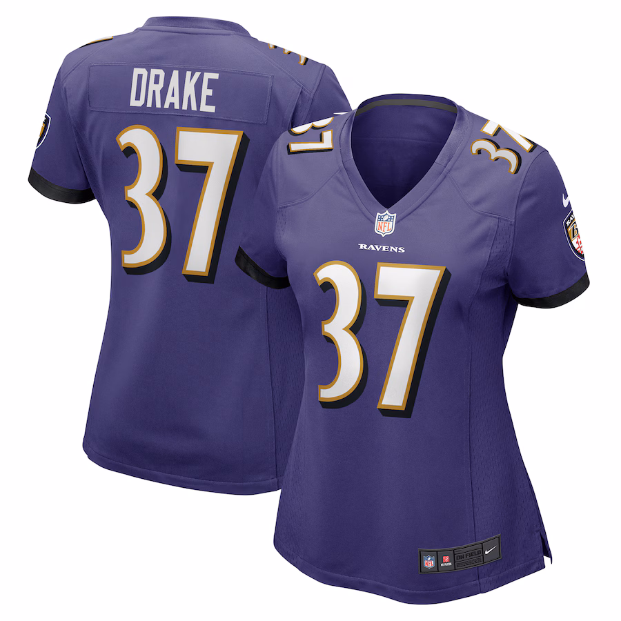 Women's Baltimore Ravens Kenyan Drake Nike  Purple  Game Jersey - Jersey