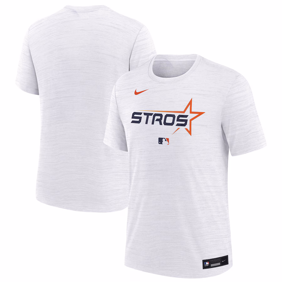 Youth Houston Astros Nike White City Connect Authentic Collection Velocity Performance T-Shirt - Jersey