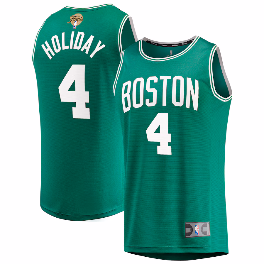 Youth Boston Celtics Jrue Holiday Fanatics Kelly Green 2024 NBA Finals Fast Break Replica Player Jersey - Icon Edition - Jersey