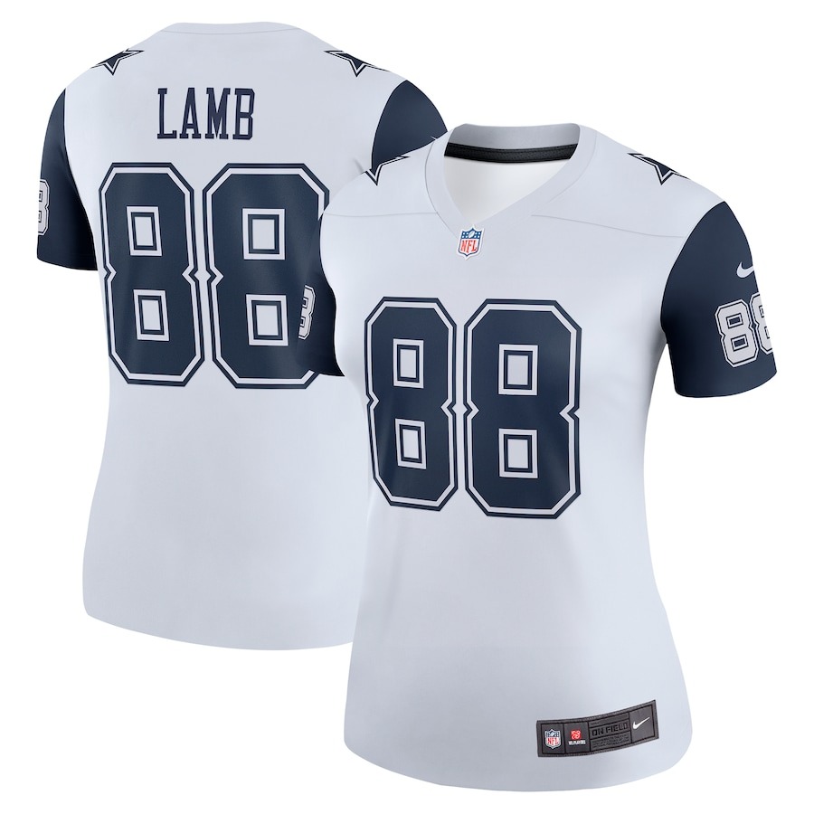 Women's Dallas Cowboys CeeDee Lamb Nike White 2nd Alternate Legend Jersey - Jersey