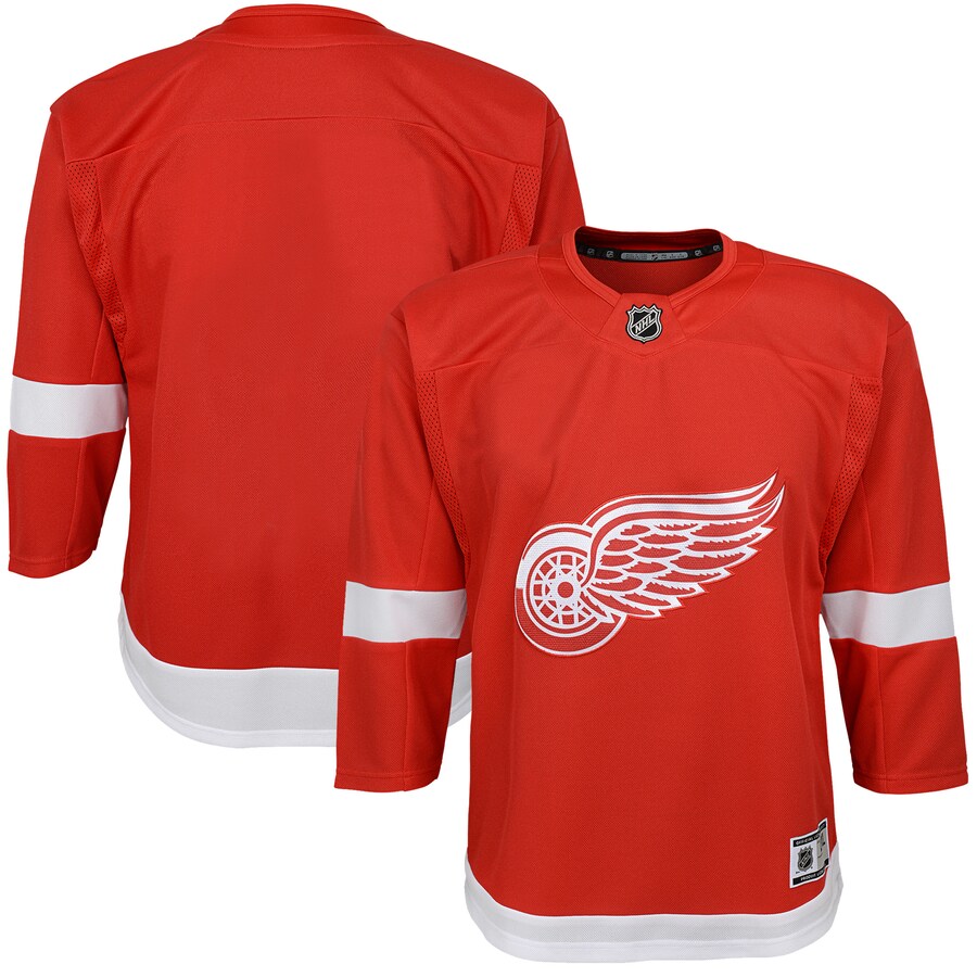 Youth Detroit Red Wings Red Home Blank Premier Jersey - Jersey