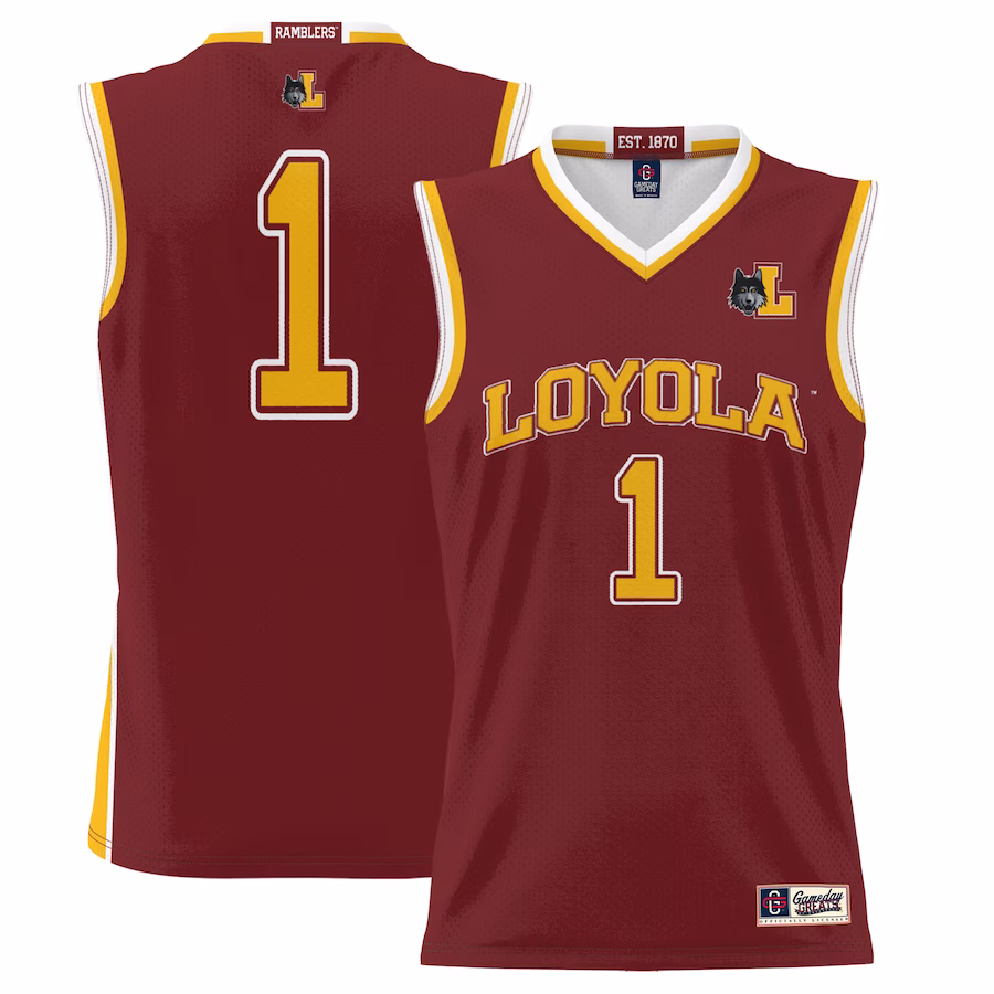 #1  Loyola Chicago Ramblers GameDay Greats  Lightweight Basketball Jersey - Maroon - Jersey