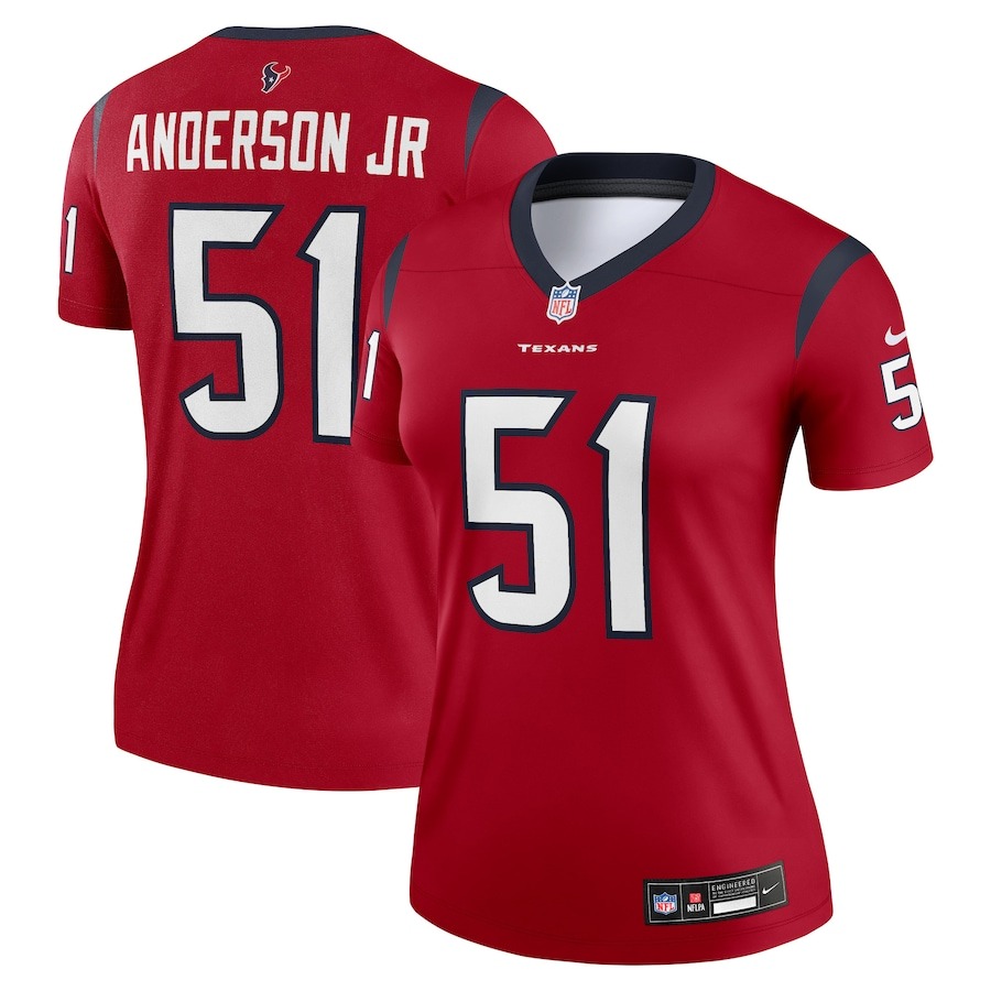 Women's Houston Texans Will Anderson Jr. Nike Red  Legend Jersey - Jersey