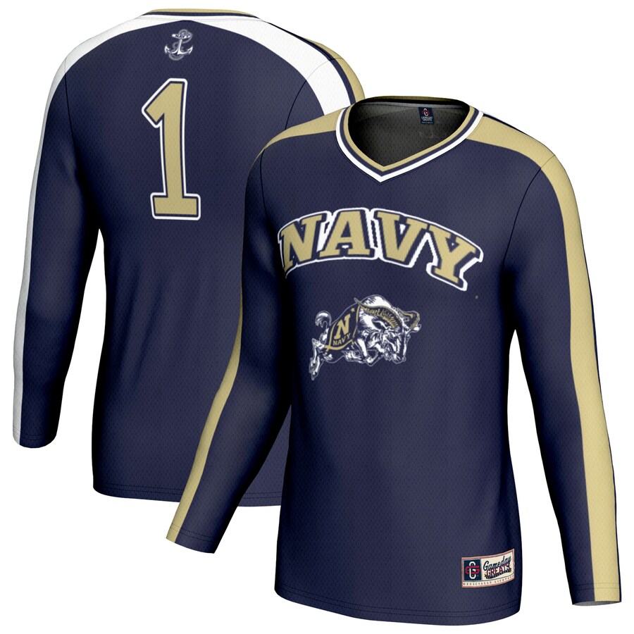 Youth GameDay Greats Navy Navy Midshipmen #1 Lightweight Volleyball Fashion Jersey - Jersey